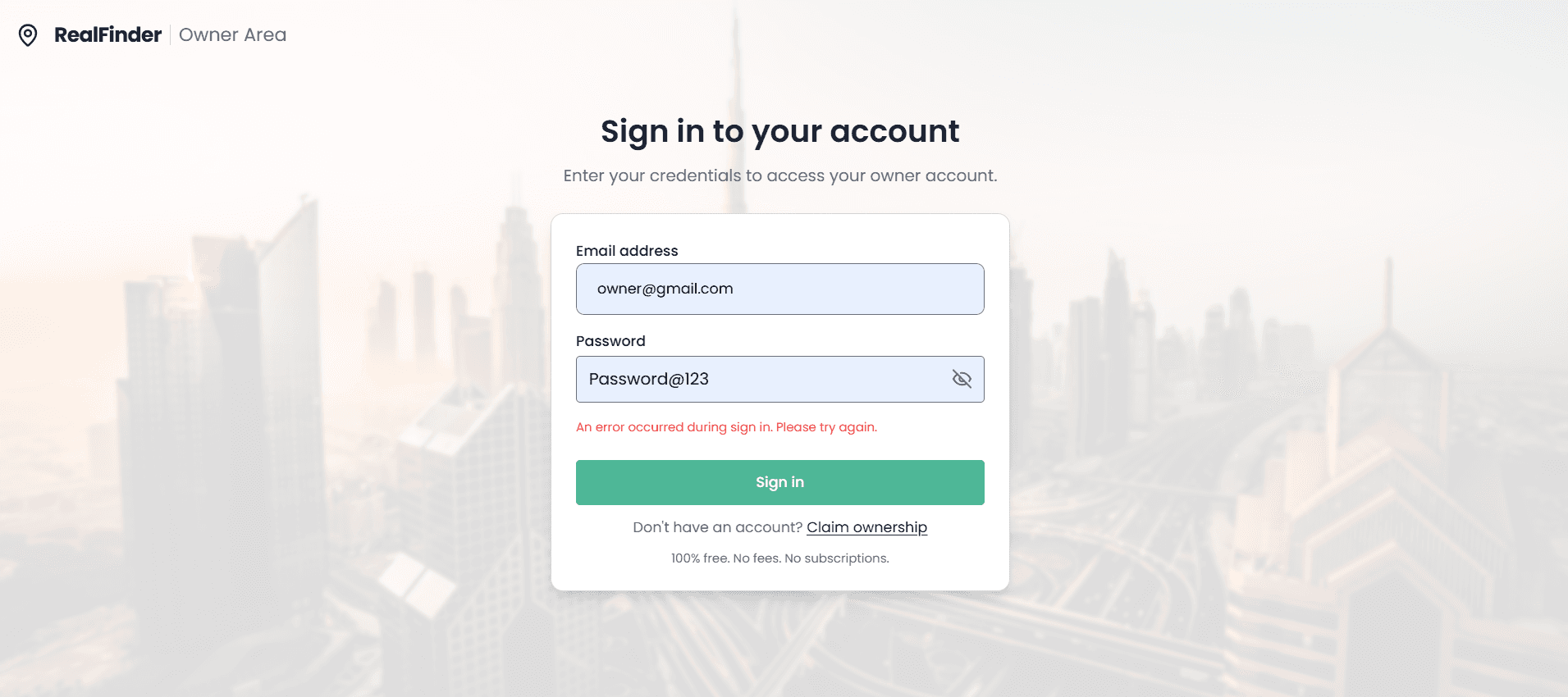 Testing listing